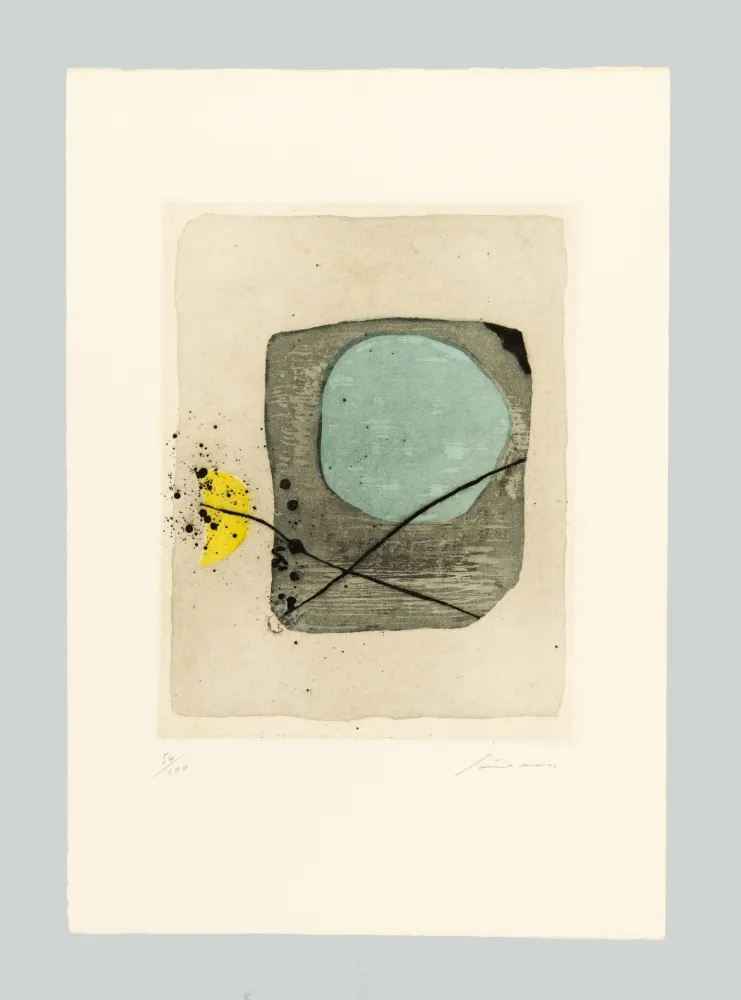 Гравюра Santomaso - Omaggio all'Ariosto