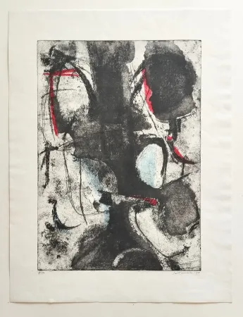 Офорт И Аквитанта Santomaso - Senza titolo