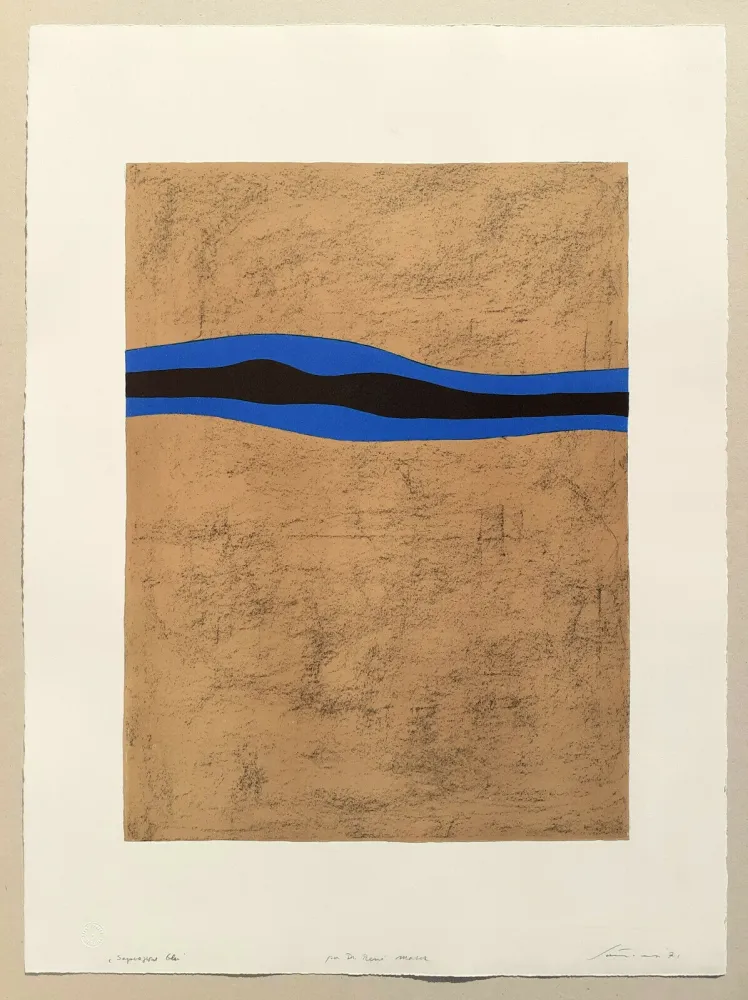 Литография Santomaso - Separazione blu