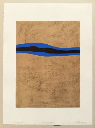 Литография Santomaso - Separazione blu