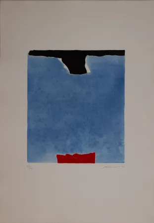 Офорт И Аквитанта Santomaso - Untitled