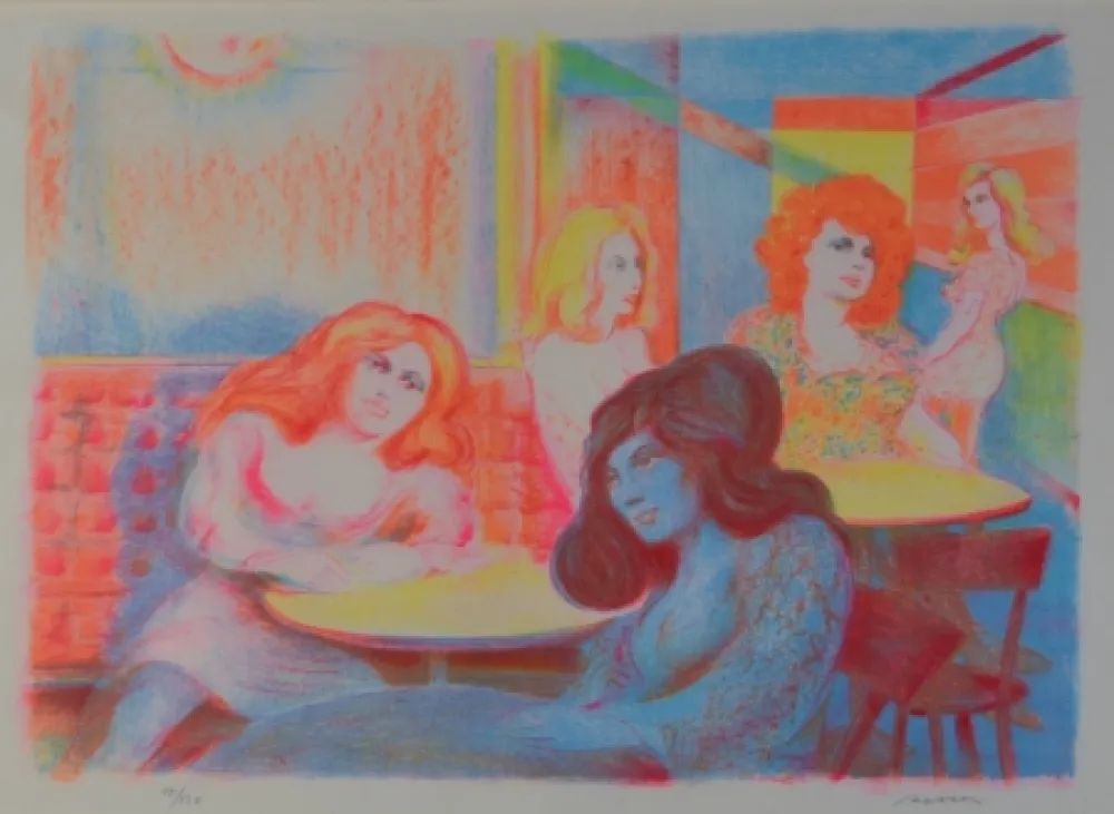 Сериграфия Sassu - Senza titolo