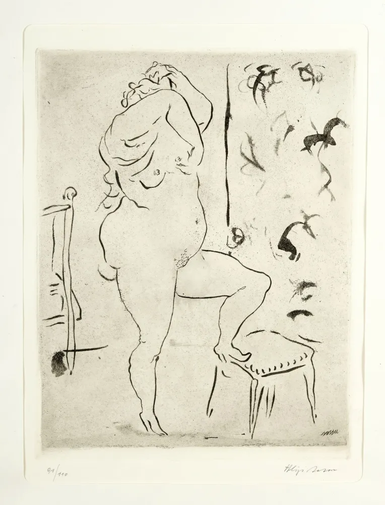 Офорт И Аквитанта Sassu - Spogliarello