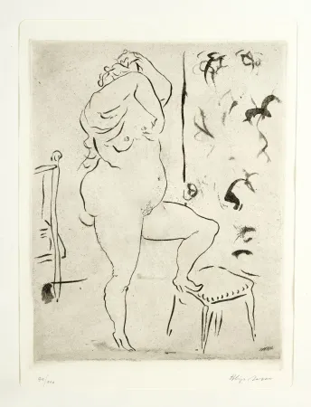 Офорт И Аквитанта Sassu - Spogliarello