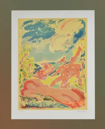 Офорт И Аквитанта Sassu - Untitled