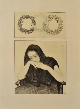 Гравюра Sauer - Le repos