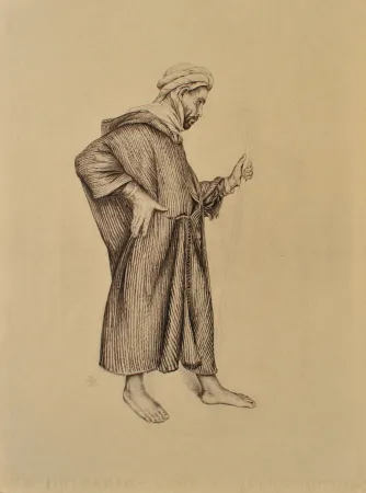 Гравюра Sauer - Le voyageur du désert