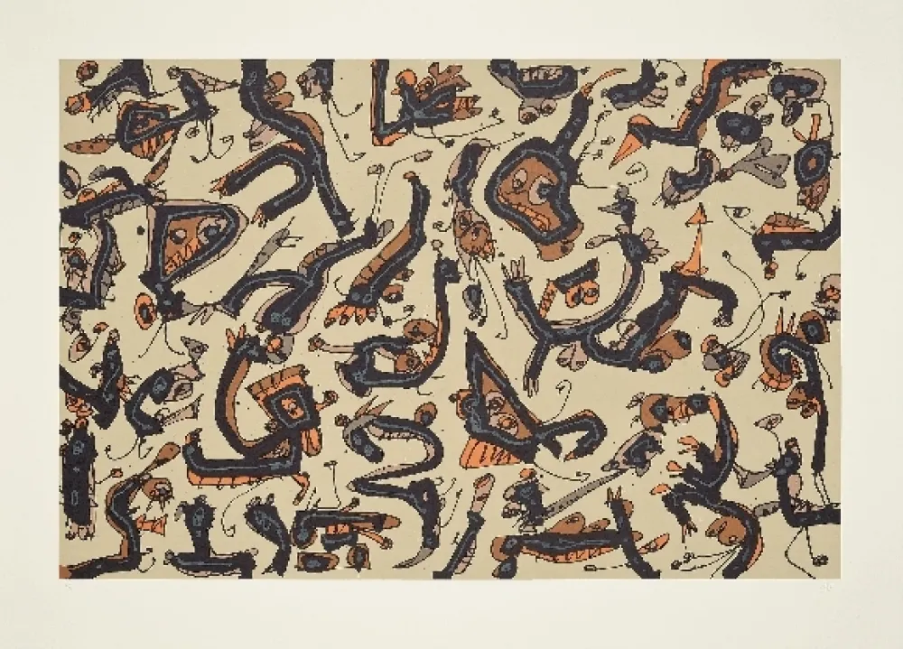 Литография Saura - Abierta 1