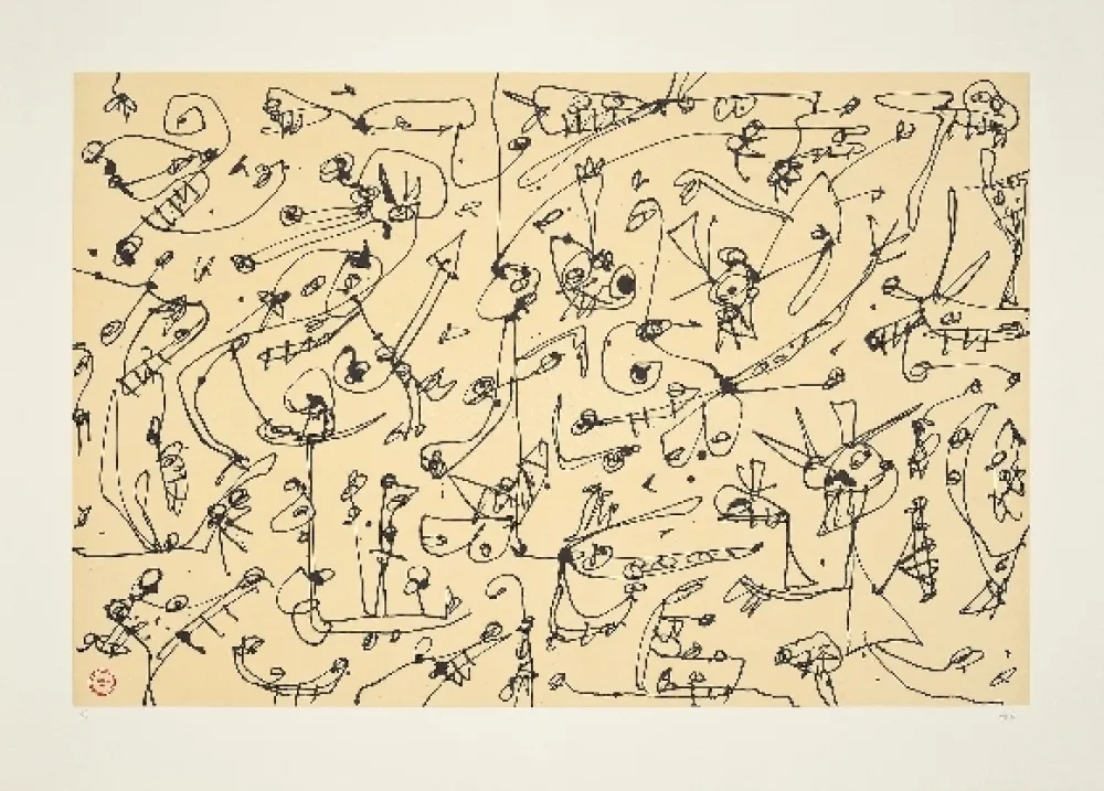 Литография Saura - Abierta 3