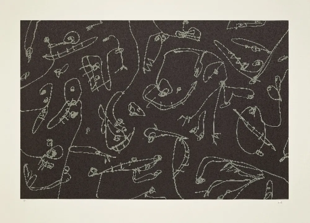 Литография Saura - Abierta 5