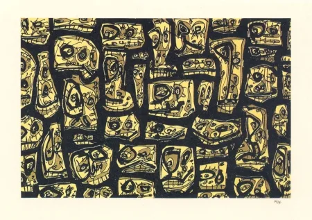 Литография Saura - Abierta 8