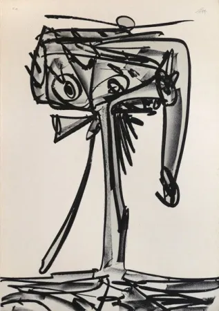 Литография Saura - Antonio Saura