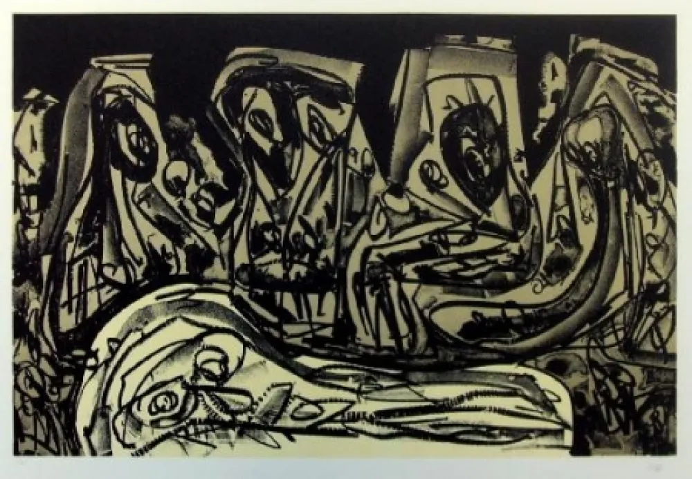 Литография Saura - Antonio Saura