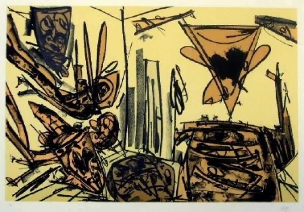 Литография Saura - Antonio Saura