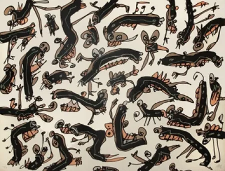 Литография Saura - Antonio Saura