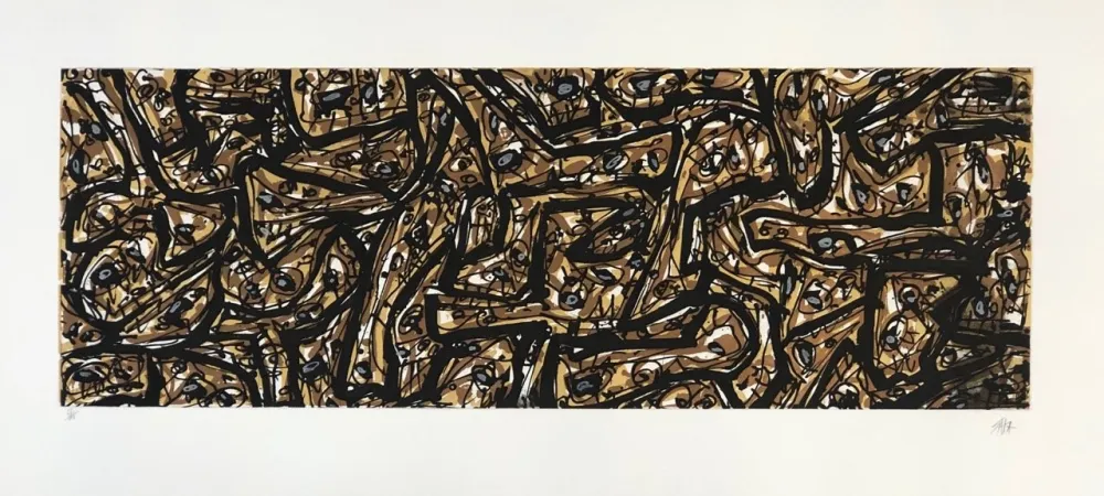 Офорт И Аквитанта Saura - Asedio, plancha 3