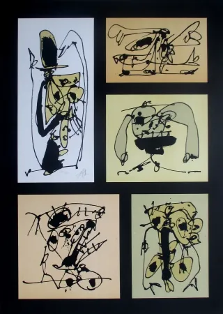 Литография Saura - Cinco en uno