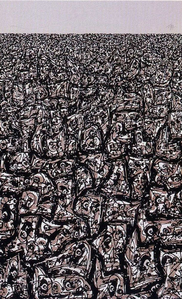 Литография Saura - Copa del mundo de futbol