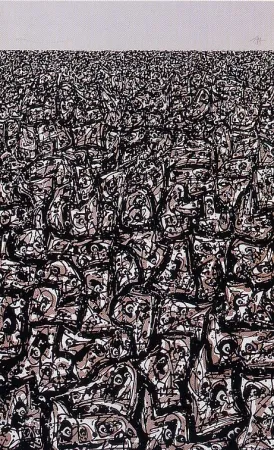 Литография Saura - Copa del mundo de futbol