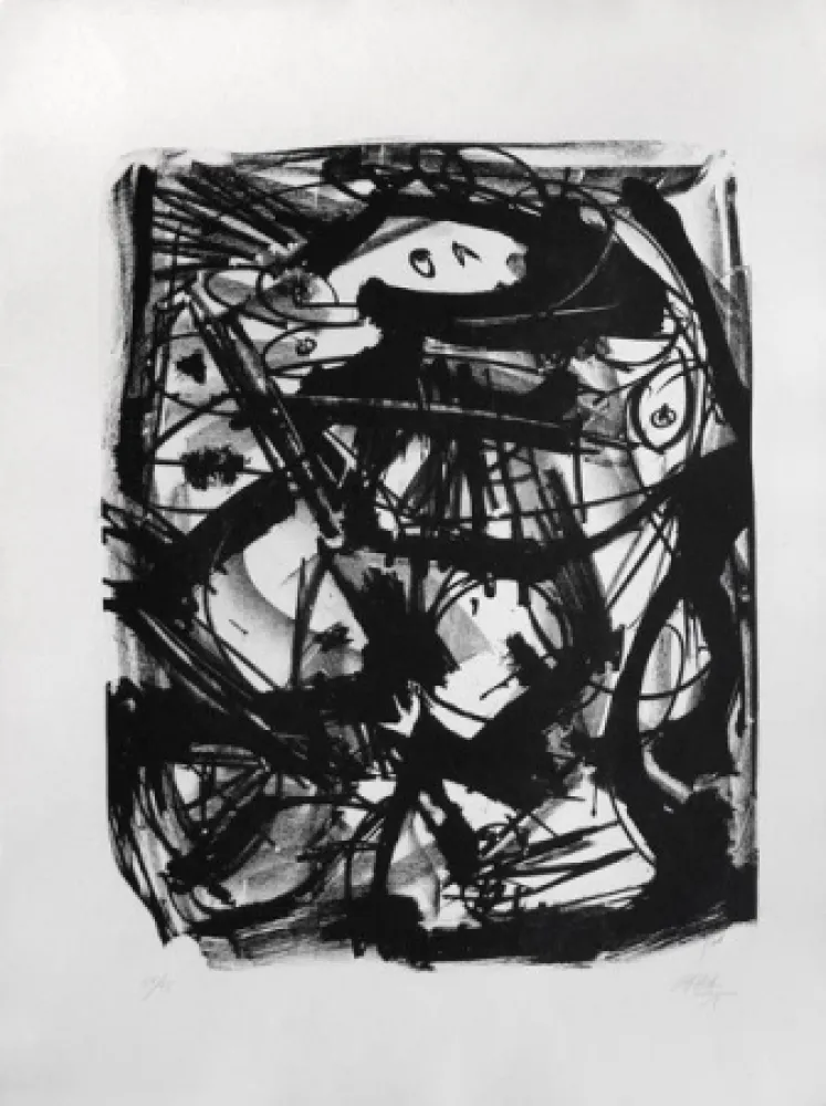 Литография Saura - Dama II (primer grabado)