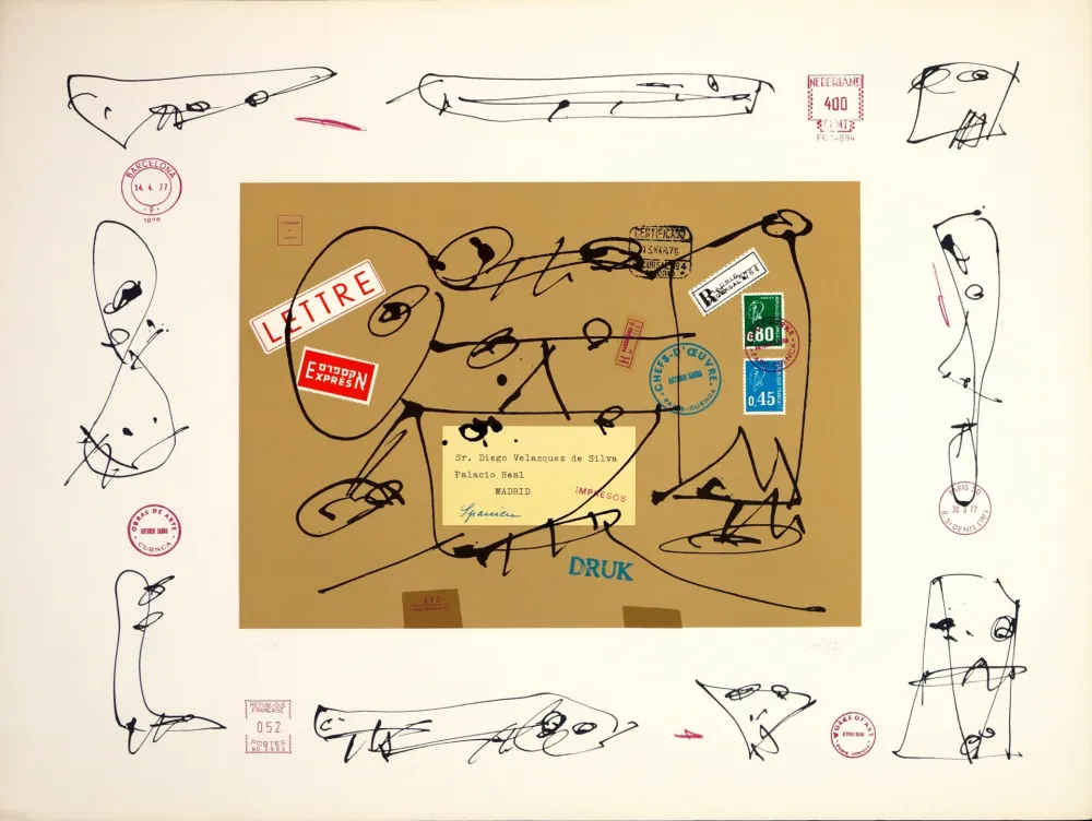 Литография Saura - Diego Velazquez de Silva