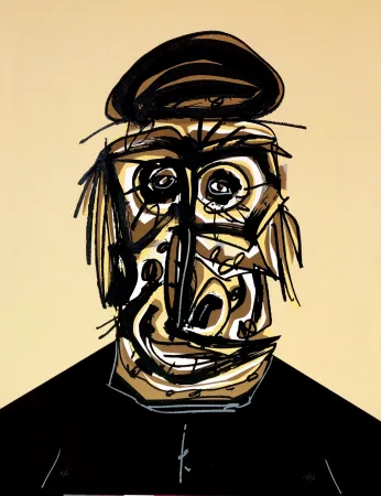 Литография Saura - Don, Une chaire d'ombre