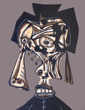 Литография Saura - Dora Maar IV