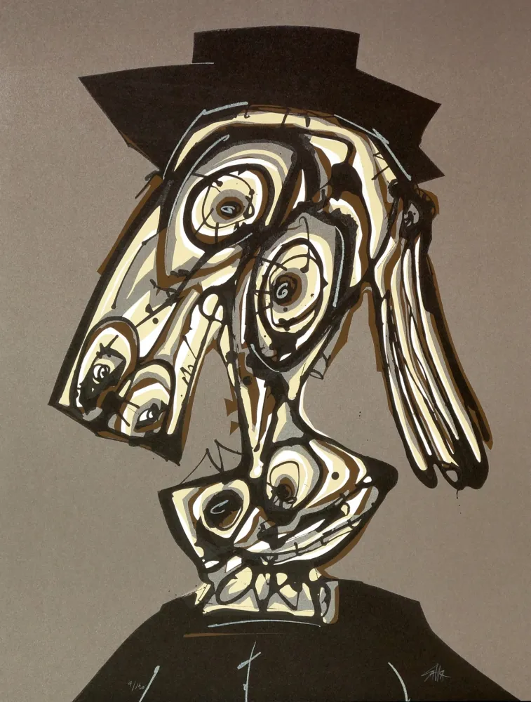 Литография Saura - Dora Maar visitada II