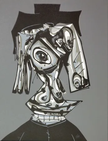 Литография Saura - Dora Maar visitada III