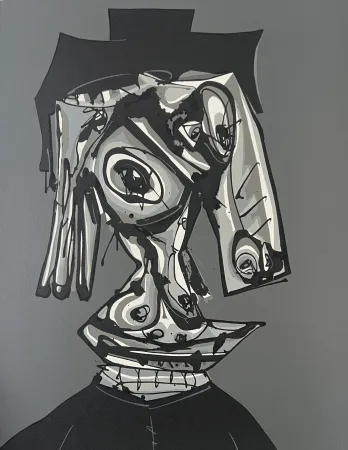 Литография Saura - Dora Maar Visitada III -  Atelier Clot, Bramsen & Co
