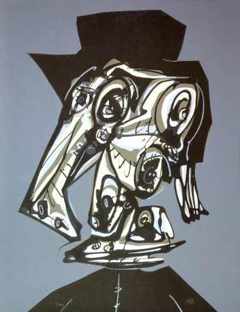 Литография Saura - Dora Maar visitada V