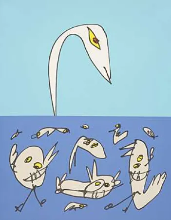 Литография Saura - El patito feo