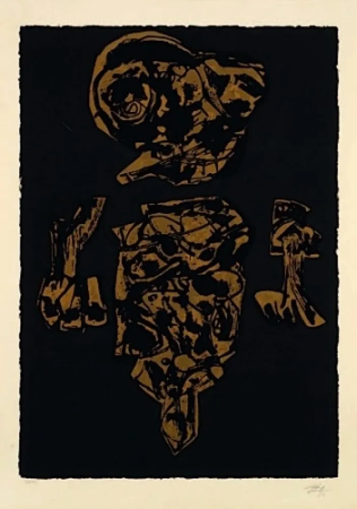 Литография Saura - EL VELON GOTEABA SOBRE SU TRAJEDE CEREMONIA