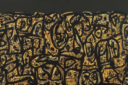 Литография Saura - Foule