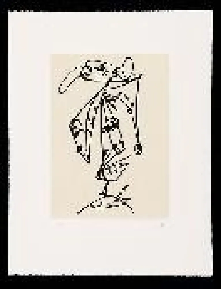 Офорт И Аквитанта Saura - Frauen portrait mit Hut 1