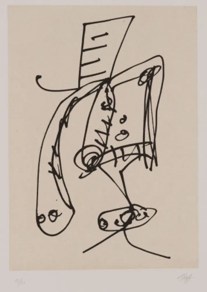 Офорт И Аквитанта Saura - Frauen portrait mit Hut 2