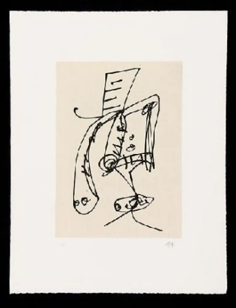 Офорт И Аквитанта Saura - FRAUEN PORTRAIT MIT HUT