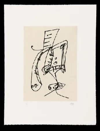 Офорт И Аквитанта Saura - FRAUEN PORTRAIT MIT HUT