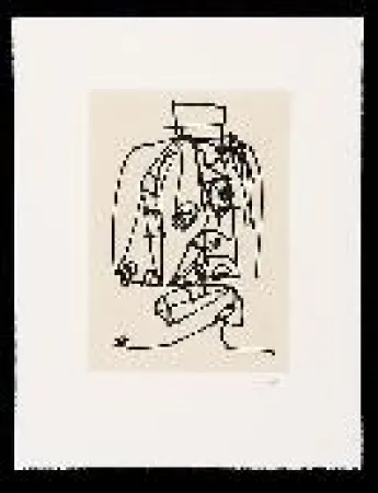 Офорт И Аквитанта Saura - Frauen portrait mit Hut 3