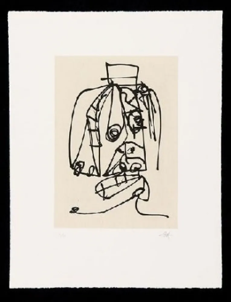 Офорт И Аквитанта Saura - Frauen Portrait Mit Hut - 8 etchings