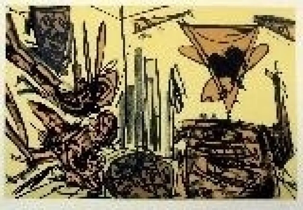 Литография Saura - Kafka 5