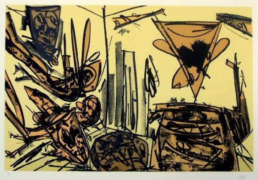 Литография Saura - Kafka IV