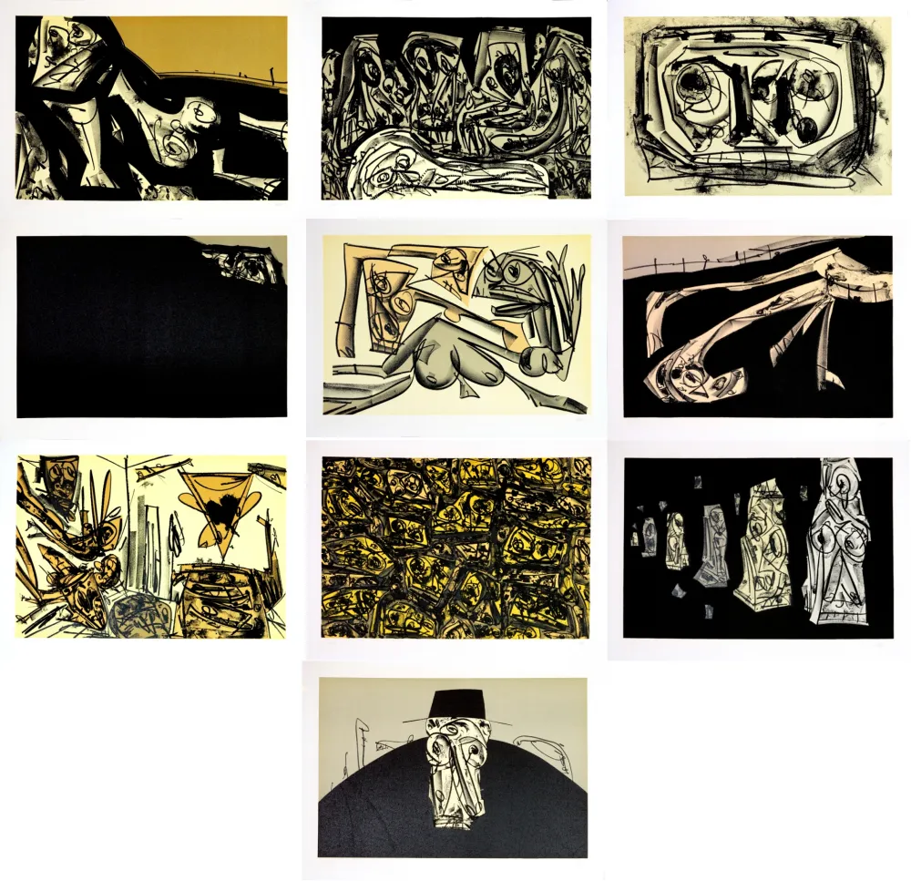 Нет Никаких Технических Saura - Kafka - Tagebücher  (10 original lithograph)