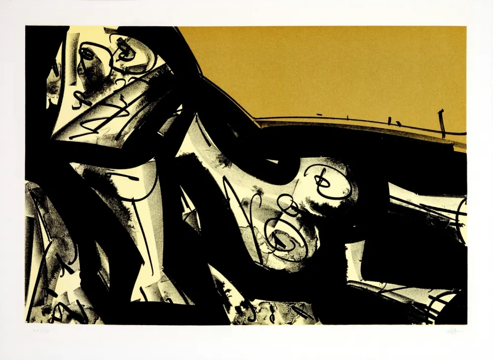 Литография Saura - Kafka - Tagebücher I