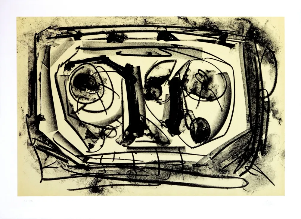 Литография Saura - Kafka - Tagebücher III