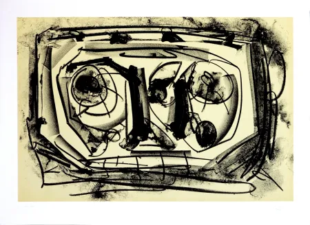 Литография Saura - Kafka - Tagebücher III