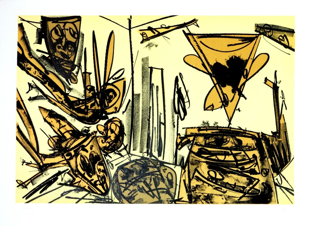 Литография Saura - Kafka - Tagebücher VI