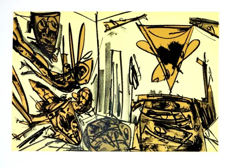 Литография Saura - Kafka - Tagebücher VI