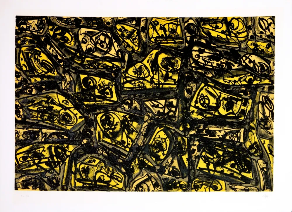 Литография Saura - Kafka - Tagebücher VII