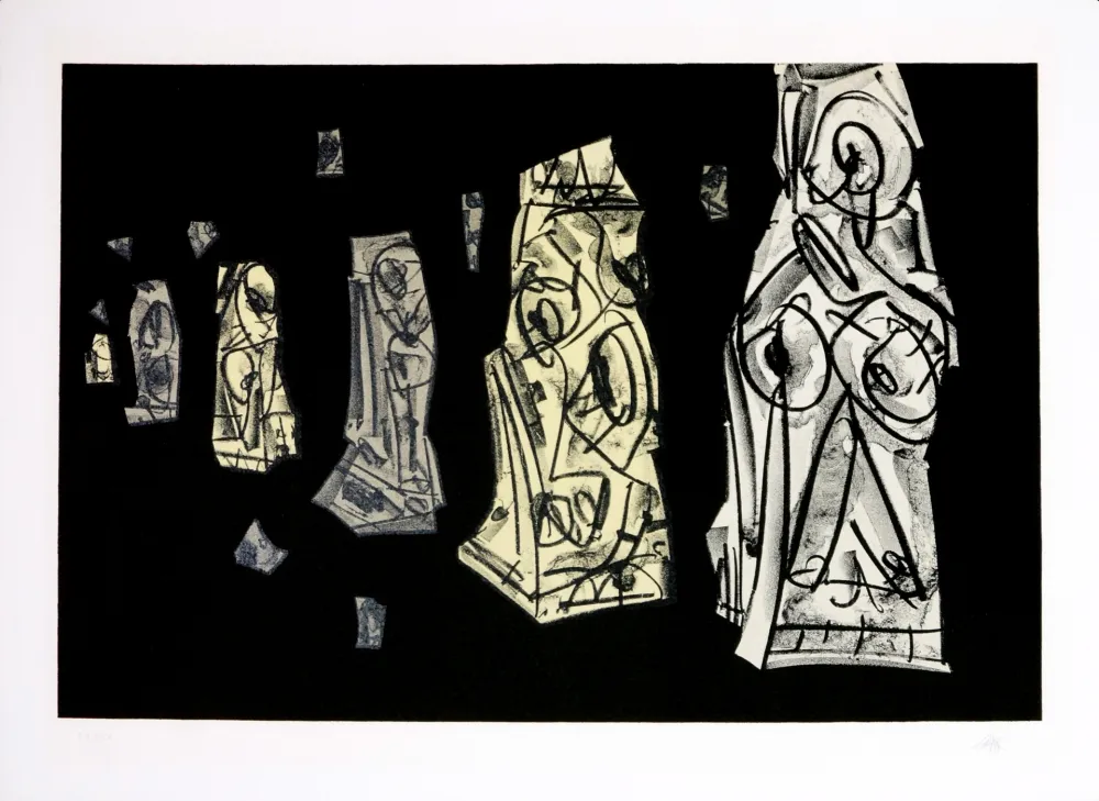 Литография Saura - Kafka - Tagebücher VIII